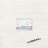 Golden Gate Bridge Malerei Post-it Klebezettel (Auf Schreibtisch)