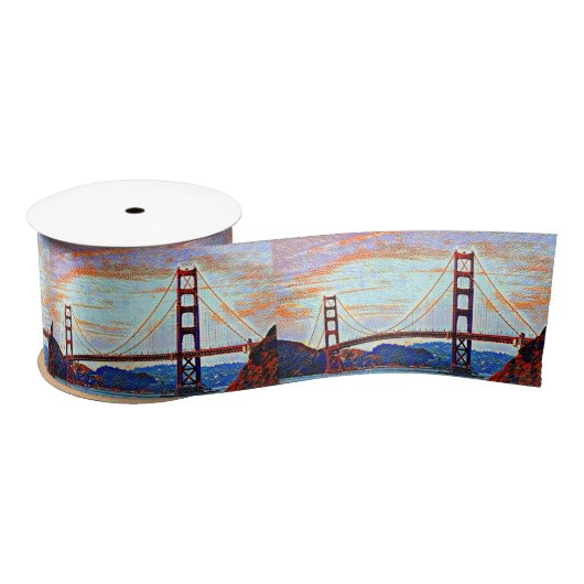 Golden Gate Bridge Malerei Satinband (Spule)