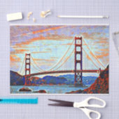 Golden Gate Bridge Malerei Seidenpapier (Handwerk)