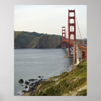 Golden Gate Bridge mit Blick auf den Landkreis von Poster