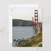 Golden Gate Bridge mit Blick auf den Landkreis von Postkarte (Vorne/Hinten)