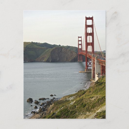 Golden Gate Bridge mit Blick auf den Landkreis von Postkarte (Vorderseite)