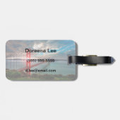 Golden Gate Bridge mit Sonnenschein durch. Gepäckanhänger (Rückseite horizontal)