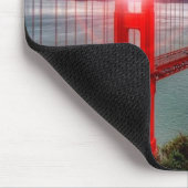 Golden gate bridge mit Sun, der durch scheint Mousepad (Ecke)