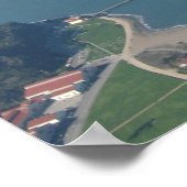 Golden Gate Bridge mit Zeppelin Poster (Ecke)