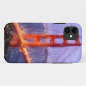 Golden Gate Bridge - Mixed Media Malerei Case-Mate iPhone Hülle (Rückseite (Horizontal))