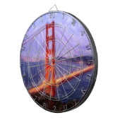 Golden Gate Bridge - Mixed Media Malerei Dartscheibe (Vorderseite rechts)