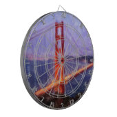 Golden Gate Bridge - Mixed Media Malerei Dartscheibe (Vorderseite Links)