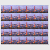 Golden Gate Bridge - Mixed Media Malerei Geschenkpapier (Flach)