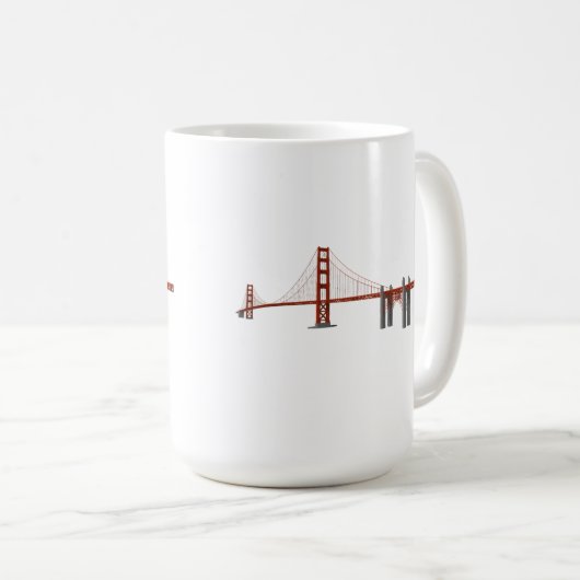 Golden gate bridge: Modell 3D: Kaffeetasse (VorderseiteRechts)