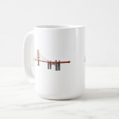 Golden gate bridge: Modell 3D: Kaffeetasse (Vorderseite Links)
