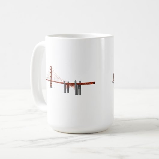 Golden gate bridge: Modell 3D: Kaffeetasse (Vorderseite Links)