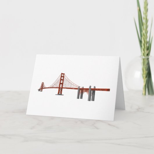 Golden gate bridge: Modell 3D: Karte (Vorderseite)