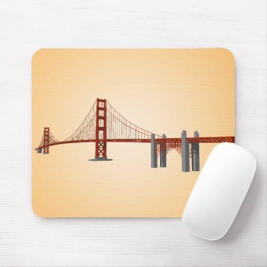 Golden gate bridge: Modell 3D: Mousepad (Mit Mouse)