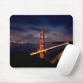 Golden gate bridge nachts mousepad (Mit Mouse)