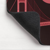 Golden gate bridge nachts mousepad (Ecke)