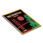 Golden gate bridge nachts notizblock (Rechte Seite)
