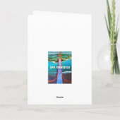 Golden Gate Bridge Note Card Karte (Rückseite)