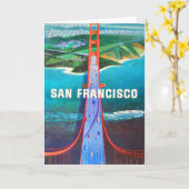 Golden Gate Bridge Note Card Karte (Gelbe Blume)