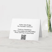 Golden gate bridge Notecard 2 Karte (Rückseite)