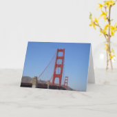 Golden gate bridge Notecard 2 Karte (Gelbe Blume)
