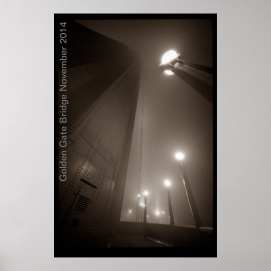 Golden Gate Bridge November 2014 Poster (Vorne)