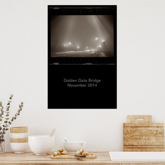 Golden Gate Bridge November 2014 Poster quer (Küche)