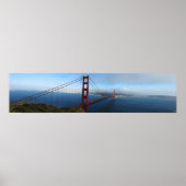 Golden Gate Bridge Panorama Poster (Vorne)