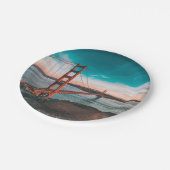 Golden Gate Bridge Pappteller (Schrägansicht)