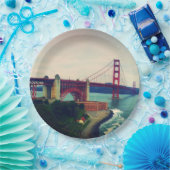 Golden gate bridge pappteller (Party)