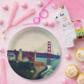 Golden gate bridge pappteller (Party)