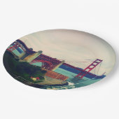 Golden gate bridge pappteller (Schrägansicht)