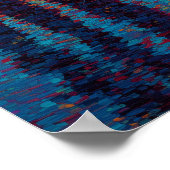 Golden Gate Bridge Pointillismus San Francisco  Poster (Ecke)