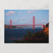 Golden Gate Bridge Postcard Postkarte (Vorderseite)