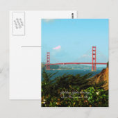 Golden Gate Bridge Postcard Postkarte (Vorne/Hinten)