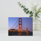 Golden Gate Bridge Postcard Postkarte (Stehend Vorderseite)