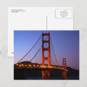 Golden Gate Bridge Postcard Postkarte (Vorne/Hinten)