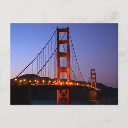 Golden Gate Bridge Postcard Postkarte (Vorderseite)