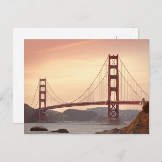 Golden Gate Bridge Postcard Postkarte (Vorne/Hinten)