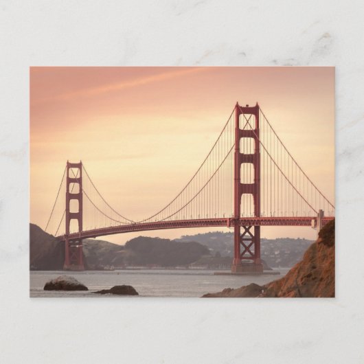 Golden Gate Bridge Postcard Postkarte (Vorderseite)