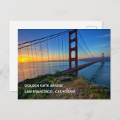 Golden Gate Bridge Postcard Postkarte (Vorne/Hinten)