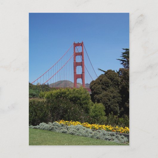 Golden Gate Bridge Postcard Postkarte (Vorderseite)