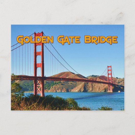 Golden Gate Bridge Postcard Postkarte (Vorderseite)