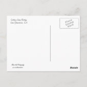 Golden Gate Bridge Postcard Postkarte (Rückseite)