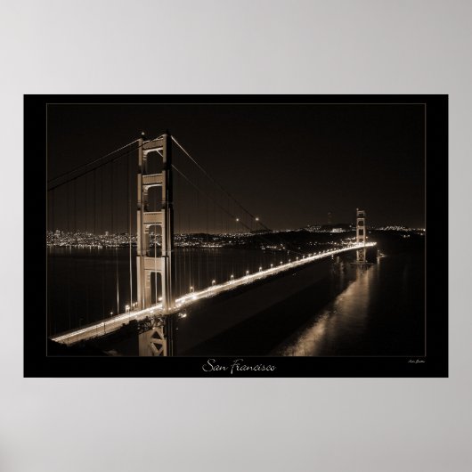 Golden Gate Bridge Poster (Vorne)