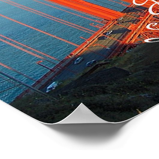 Golden Gate Bridge Poster (Ecke)