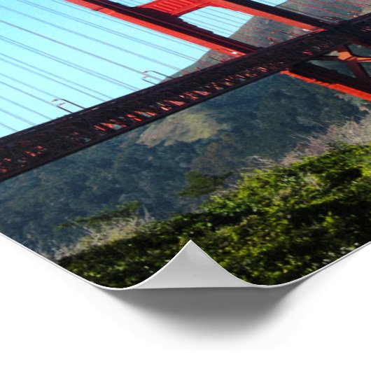 Golden Gate Bridge Poster (Ecke)