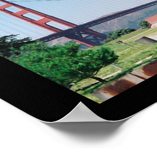 Golden Gate Bridge Poster (Ecke)