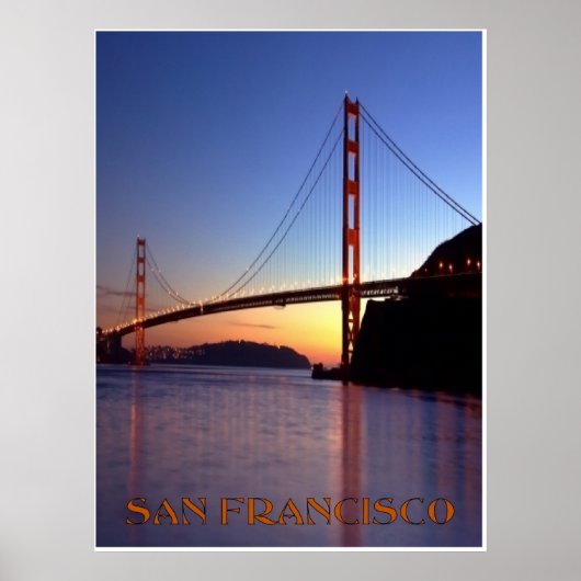 Golden Gate Bridge Poster (Vorne)