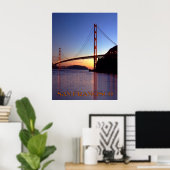 Golden Gate Bridge Poster (Heimbüro)